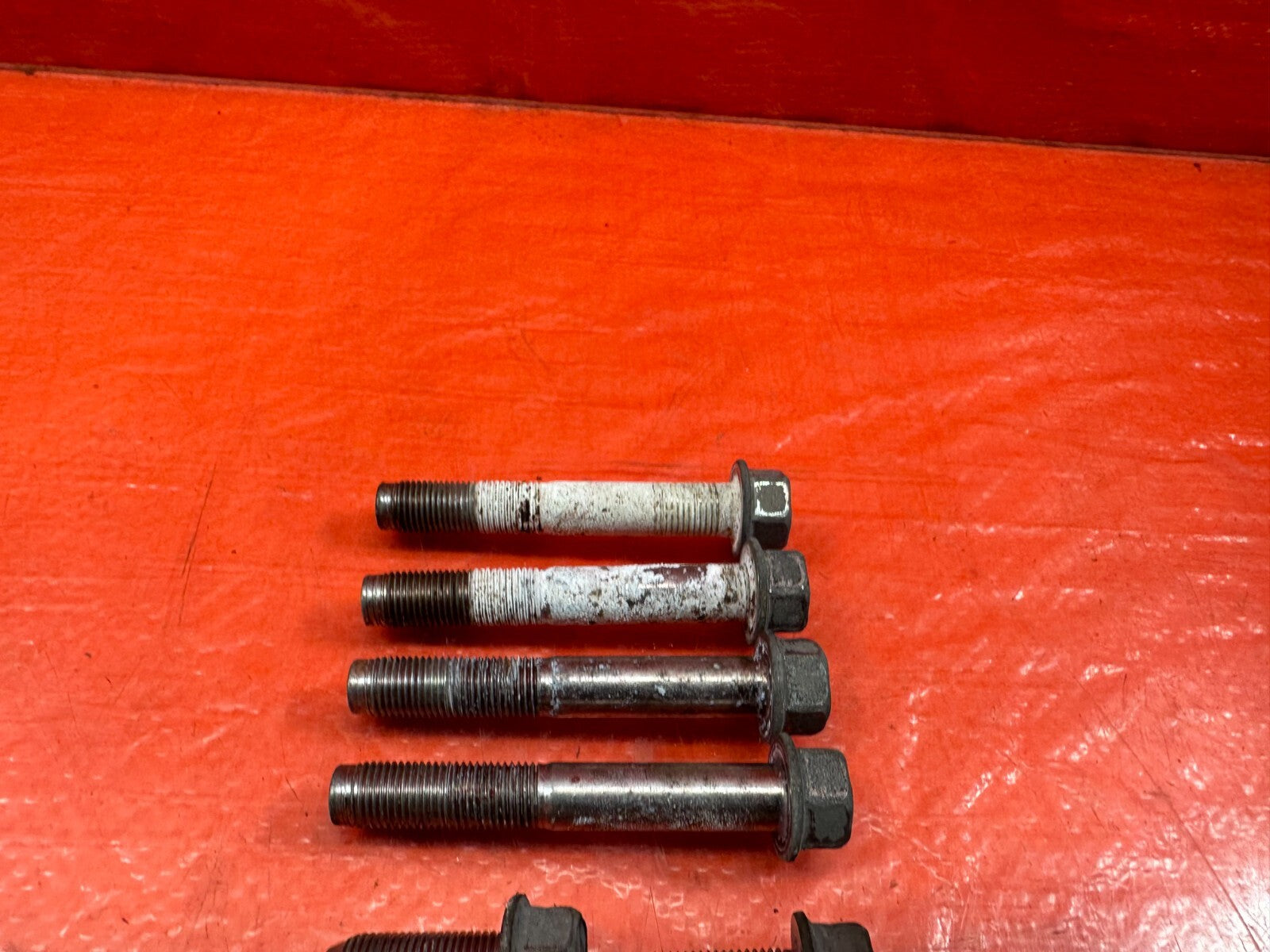 09 12 LANCER EVOLUTION X EVO 10   REAR SUB FRAME CROSS MEMBER BOLTS HARDWARE 2177