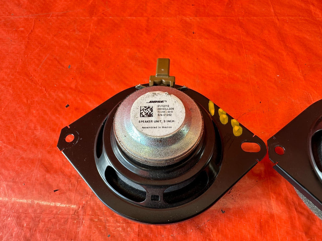 08 15 INFINITI G37 Q60 2D BOSE REAR QUARTER PANEL TRIM SPEAKERS LEFT & RIGHT 18814