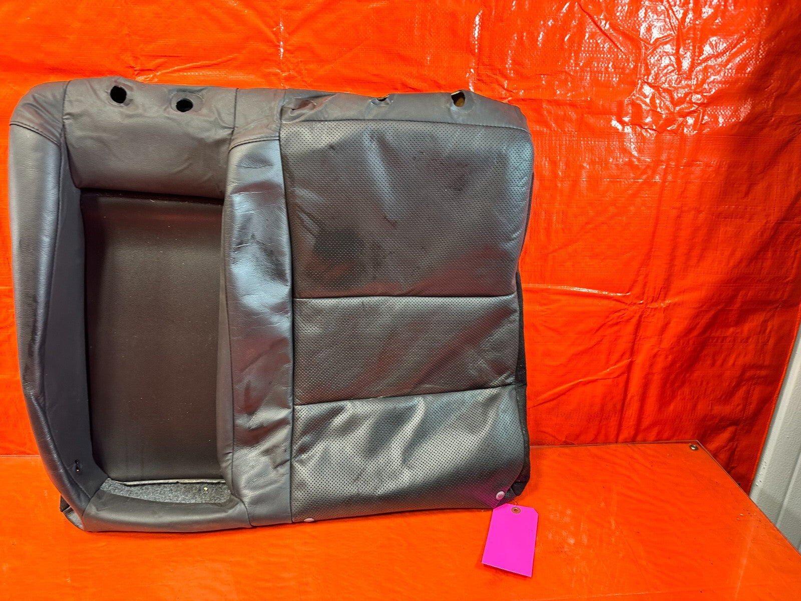 09 10 ACURA TSX   BLACK LEATHER LEFT REAR INNER UPPER SEAT COVER   OEM #2796