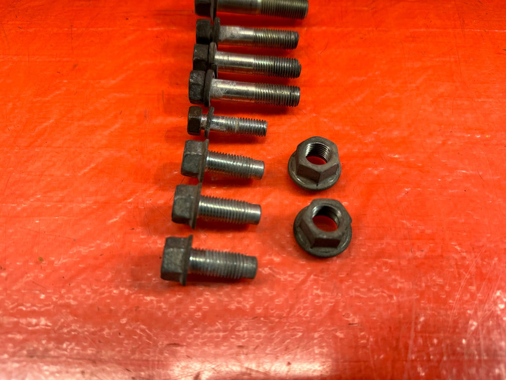 08 15 LANCER EVOLUTION X EVO 10   RIGHT ENGINE MOTOR MOUNT BOLTS HARDWARE #2144