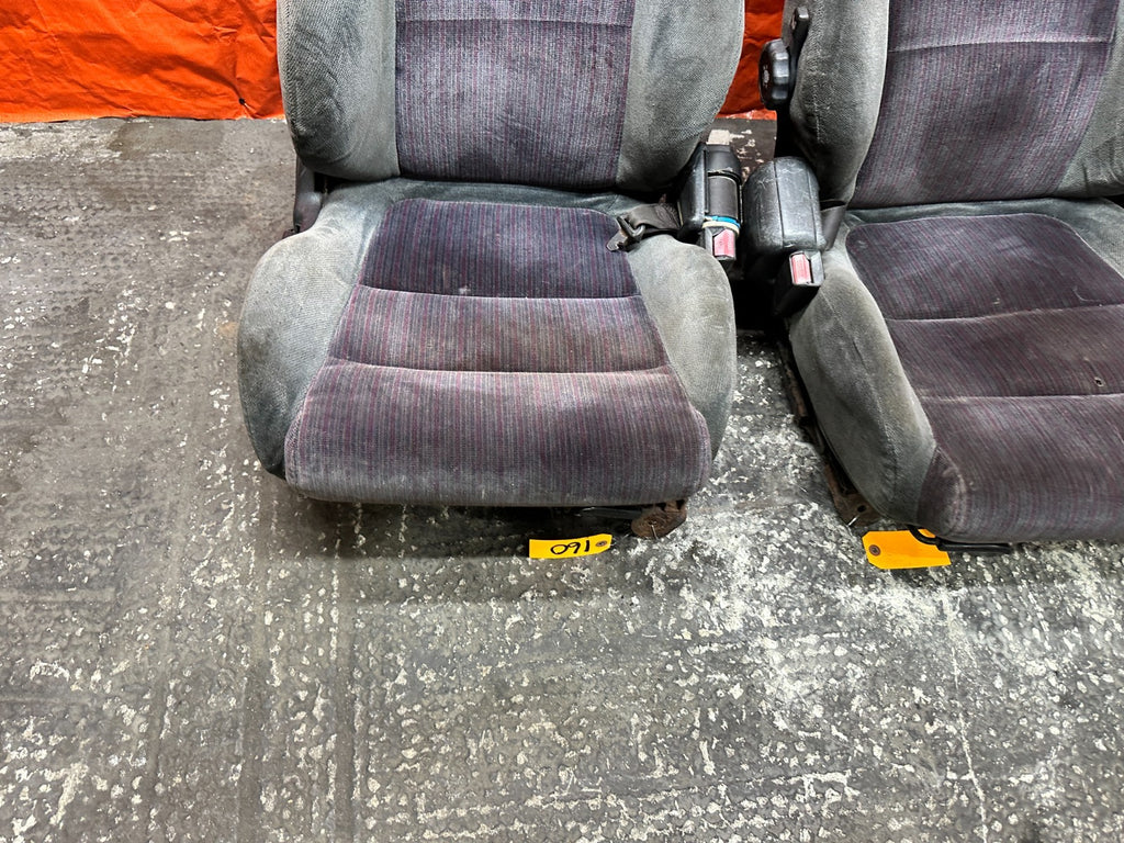 90-93 ACURA INTEGRA DA B17A1 GSR FRONT SEATS PAIR LEFT DRIVER RIGHT PASS OEM 16015