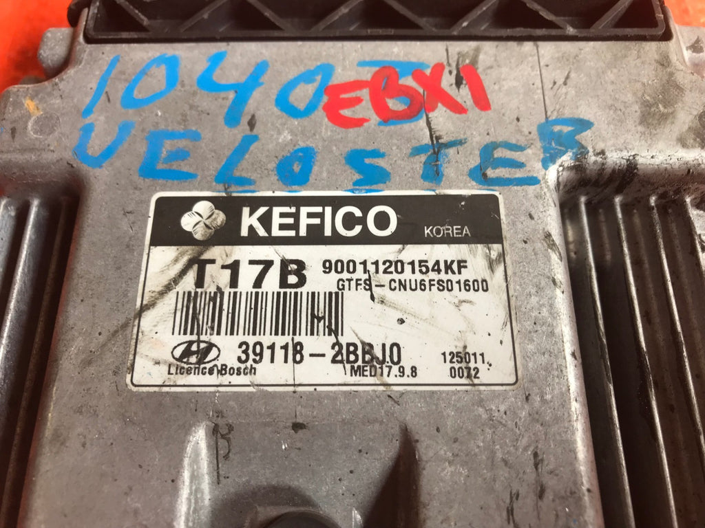OEM 2013 13 HYUNDAI VELOSTER ENGINE COMPUTER ECU ECM EBX   PART # 39118 2BBJ01