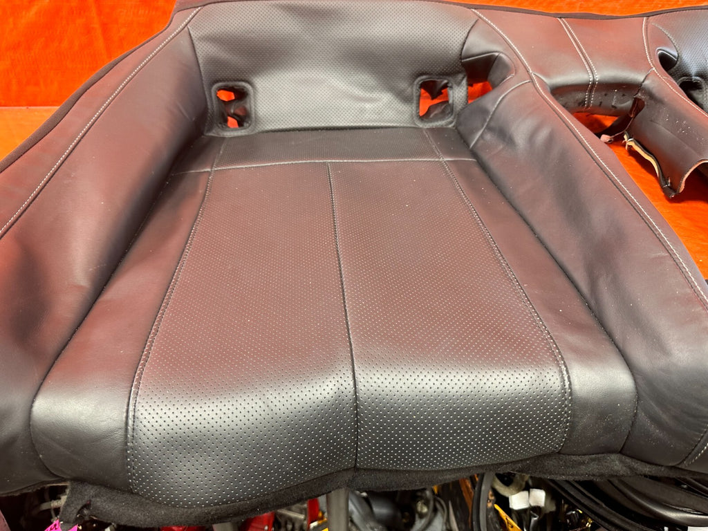 17 20 INFINITI Q60   BLACK LEATHER REAR SEAT LOWER SEAT SKIN WRAP   OEM #28917