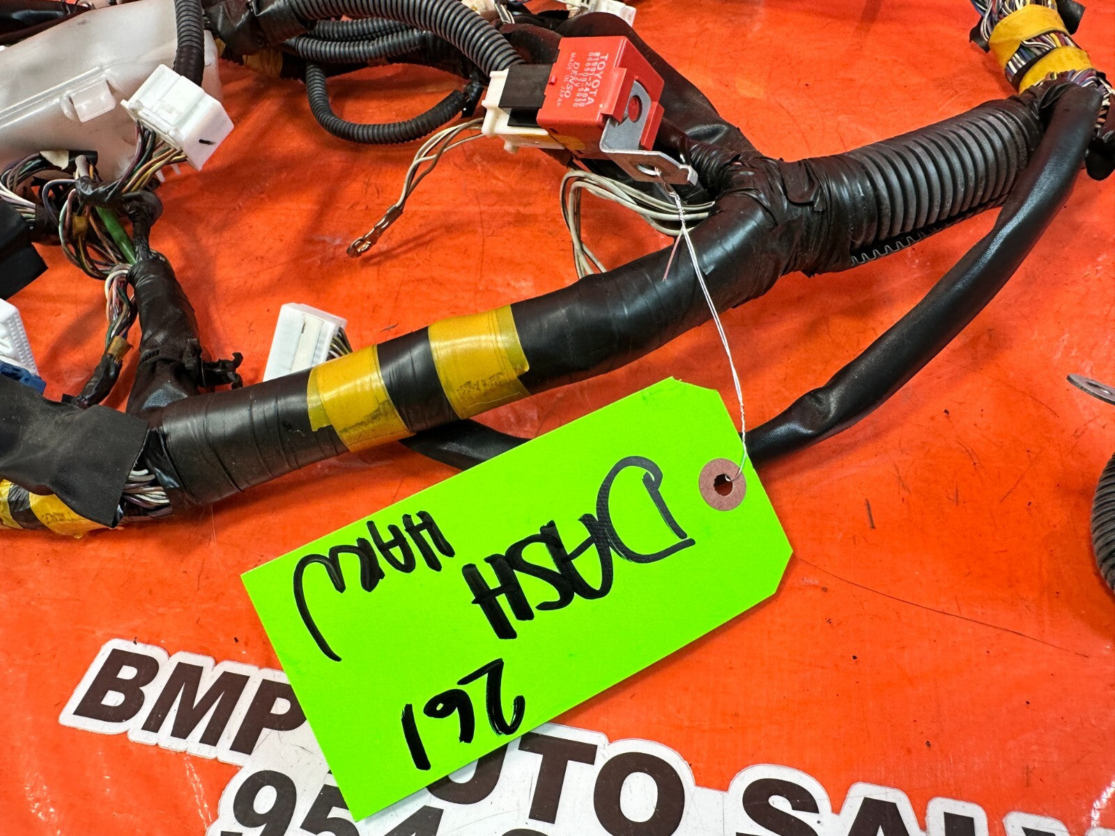 2002 02 LEXUS SC430   DASH BOARD & CLUSTER WIRING HARNESS WIRE LOOM   OEM #2615