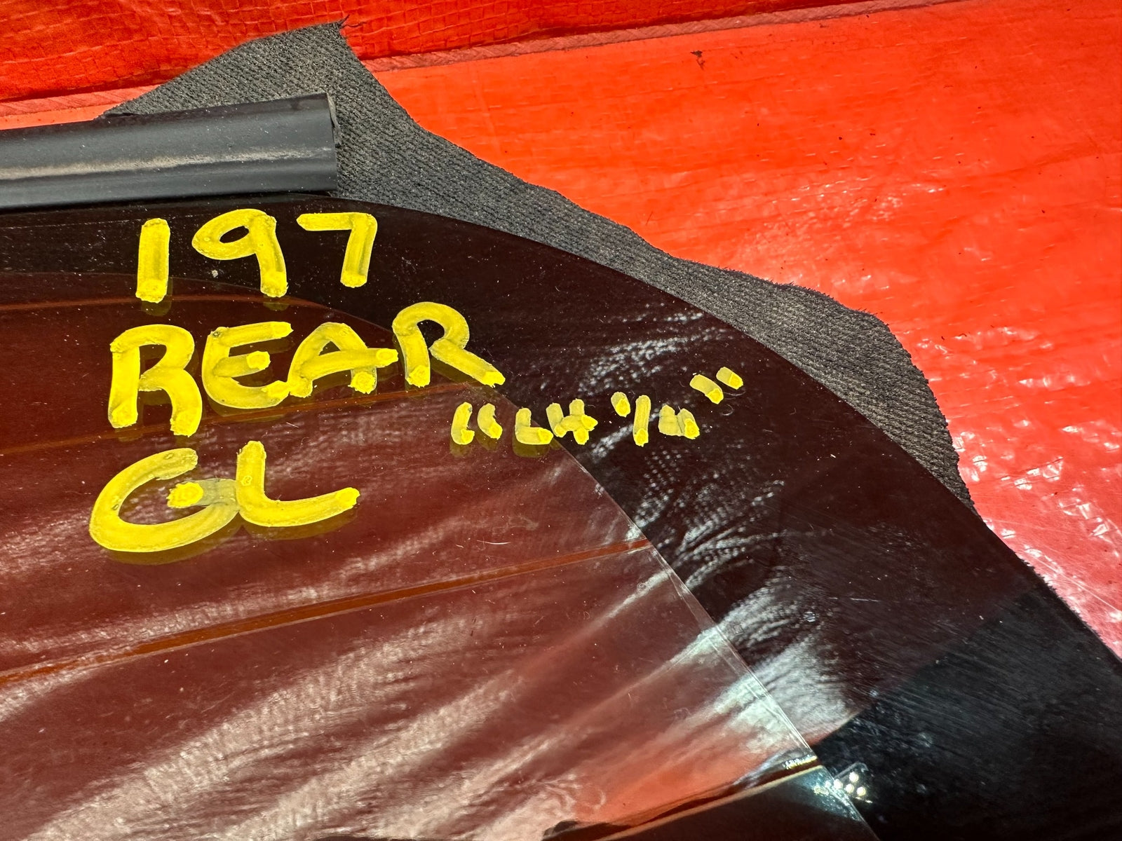 02 09 HONDA S2000   REAR SOFT TOP GLASS WINDOW W/ HONDA LOGO   OEM FACTORY #1975
