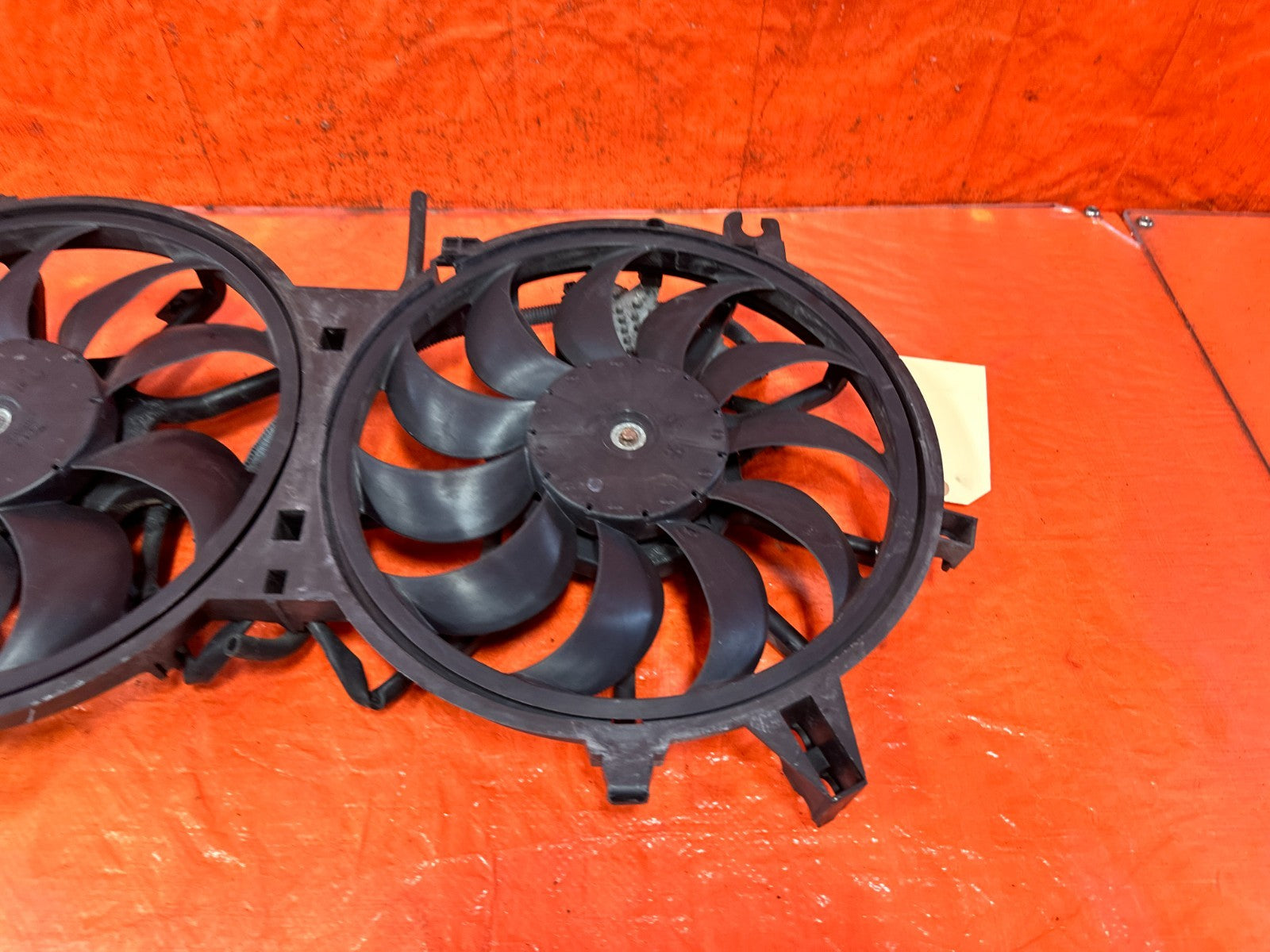 08 15 INFINITI G37 Q60 3.7L RADIATOR COOLING FANS SHROUD WITH MODULE #32913