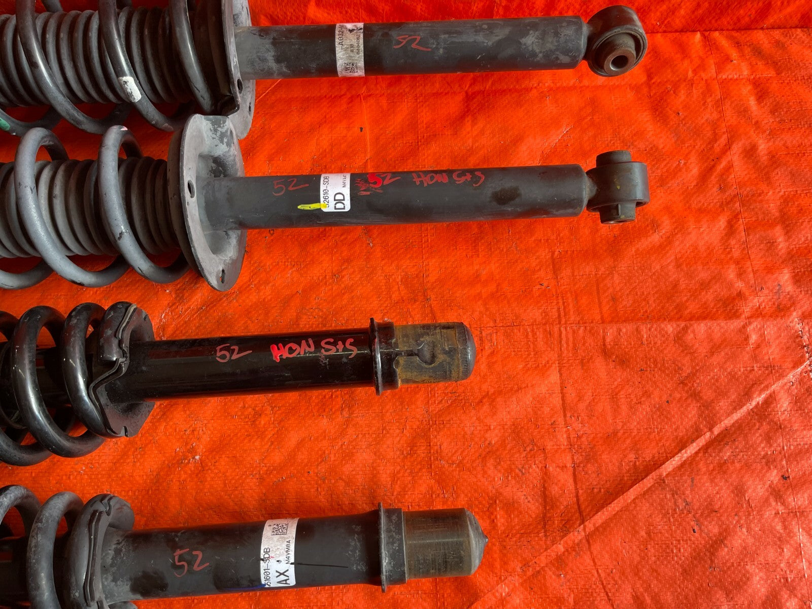 03 05 HONDA ACCORD   4D SEDAN V6 MODEL ONLY   FACTORY SUSPENSION SHOCKS SPRINGS6