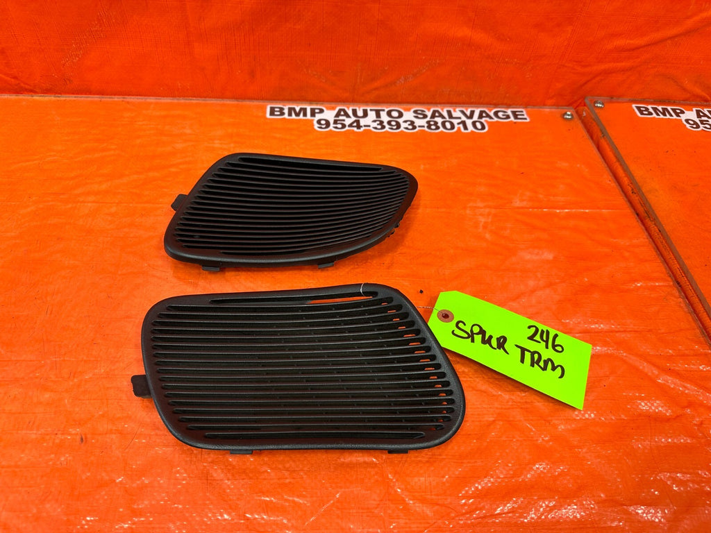 94 01 ACURA INTEGRA 2D REAR SPEAKER COVER TRIM PLASTIC LEFT & RIGHT BLACK OEM 460