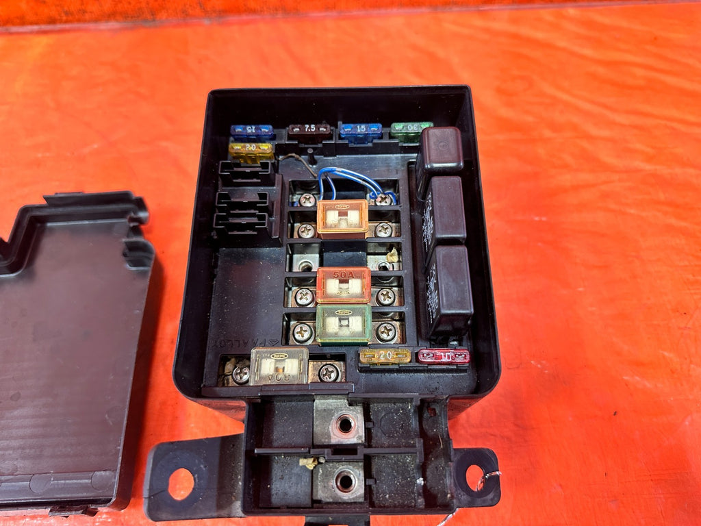 92 95 HONDA CIVIC   EXTERIOR ENGINE BAY FUSE BOX COVER LID DIAGRAM   OEM #3277
