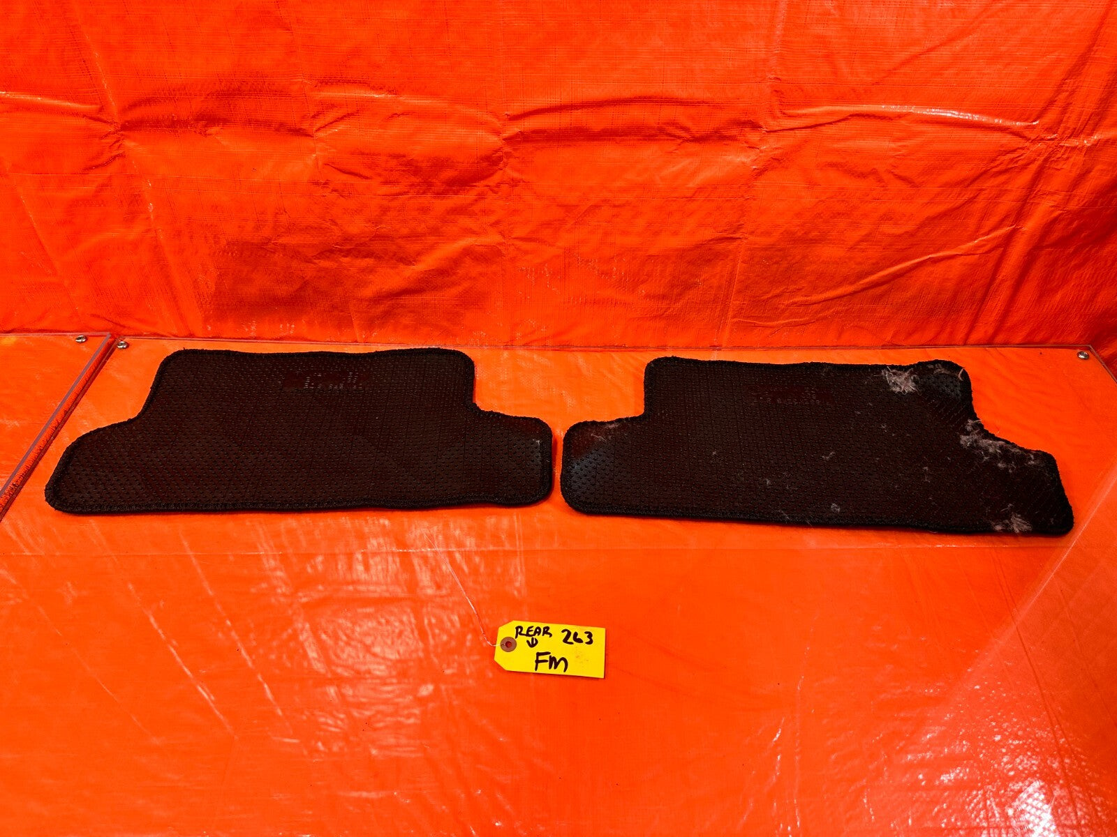 97 01 HONDA PRELUDE   LEFT AND RIGHT REAR FLOOR MAT MATS CARPET CARPETS OEM 26311