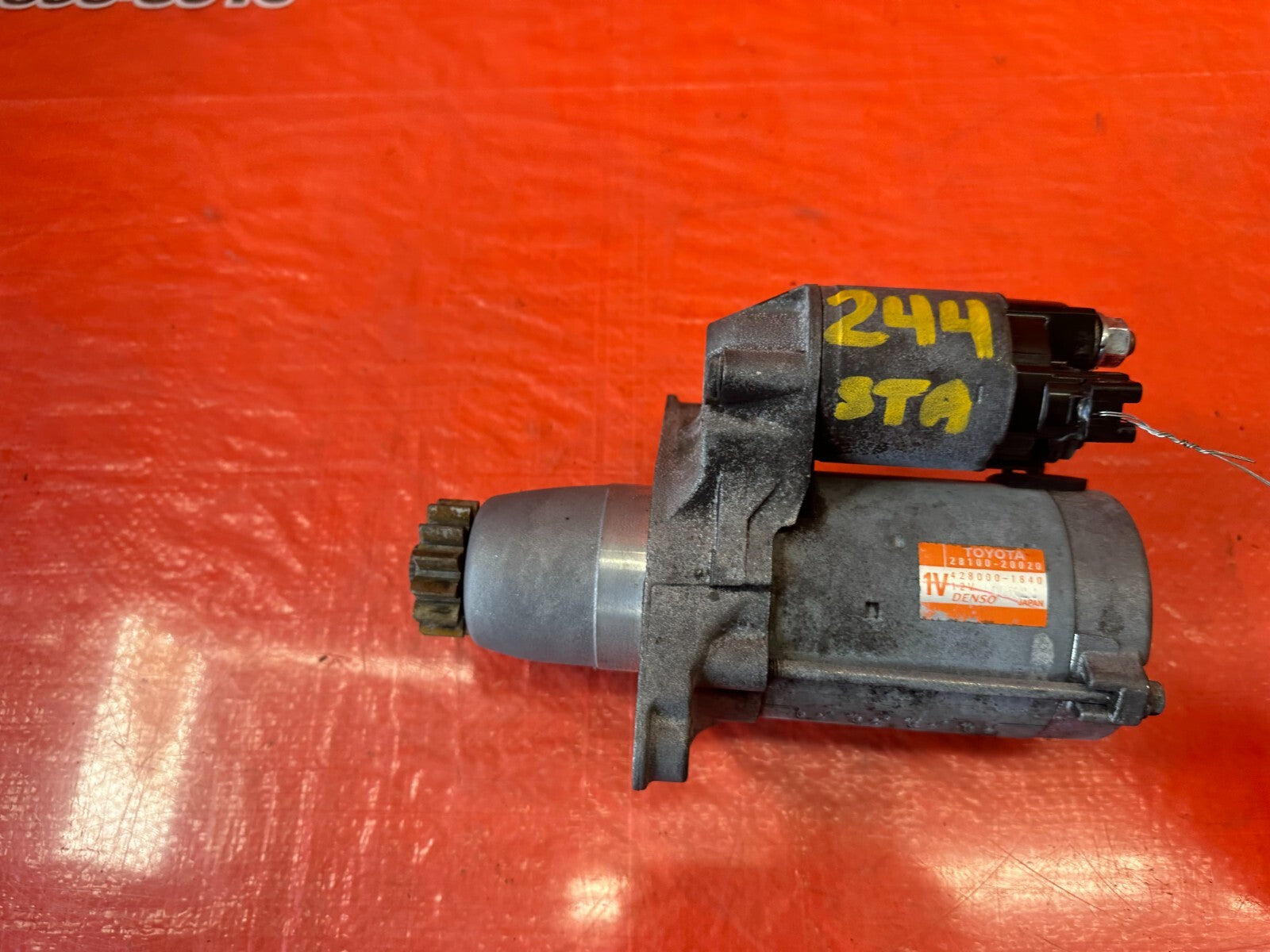 07 09 LEXUS ES350   ENGINE MOTOR STARTER   AUTOMATIC TRANSMISSION   OEM #2447