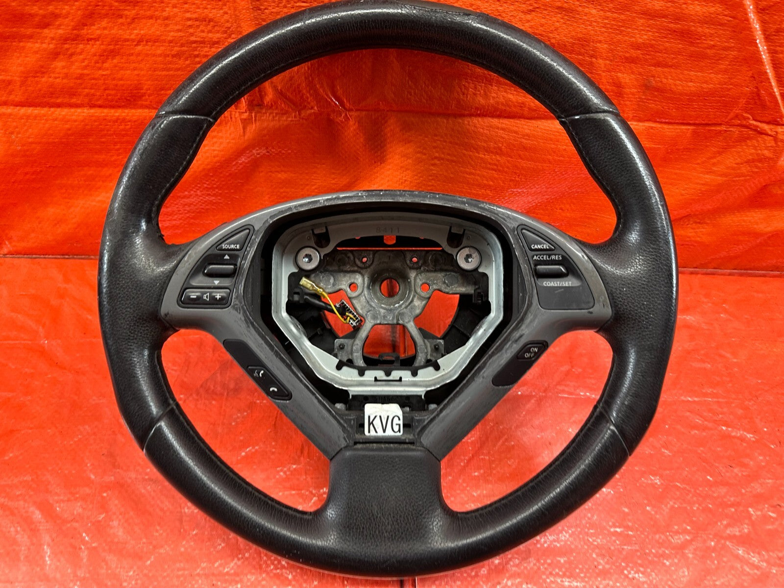 08 15 INFINITI G37 & Q60    2D COUPE  STEERING WHEEL   WEAR READ DESC   OEM #2074