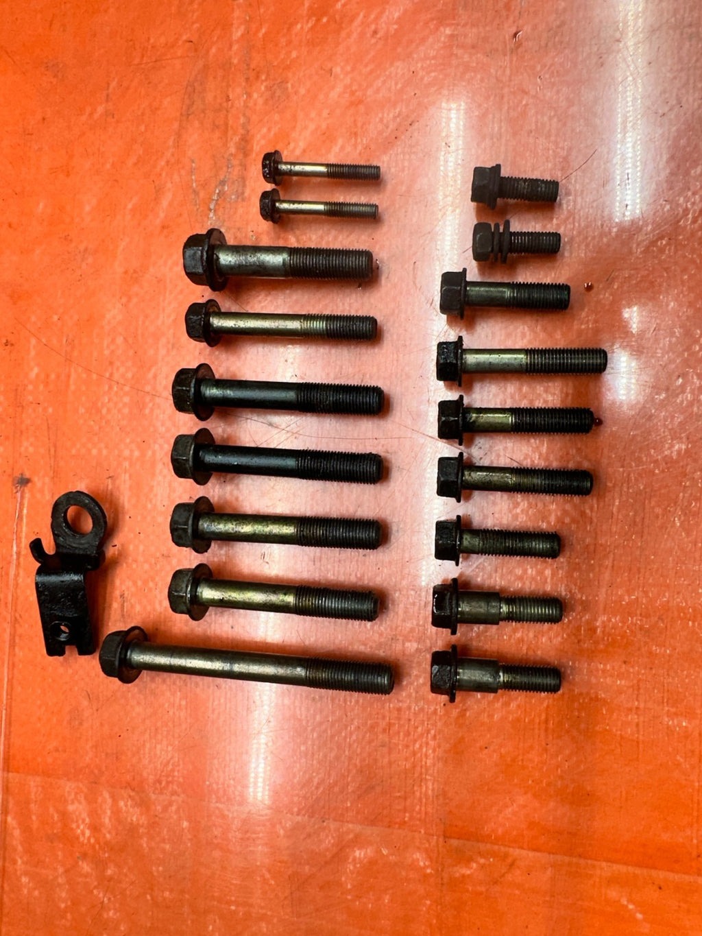 97 01 HONDA PRELUDE 2.2L H22A MANUAL TRANSMISSION BELLHOUSING BOLTS SET OEM #3355