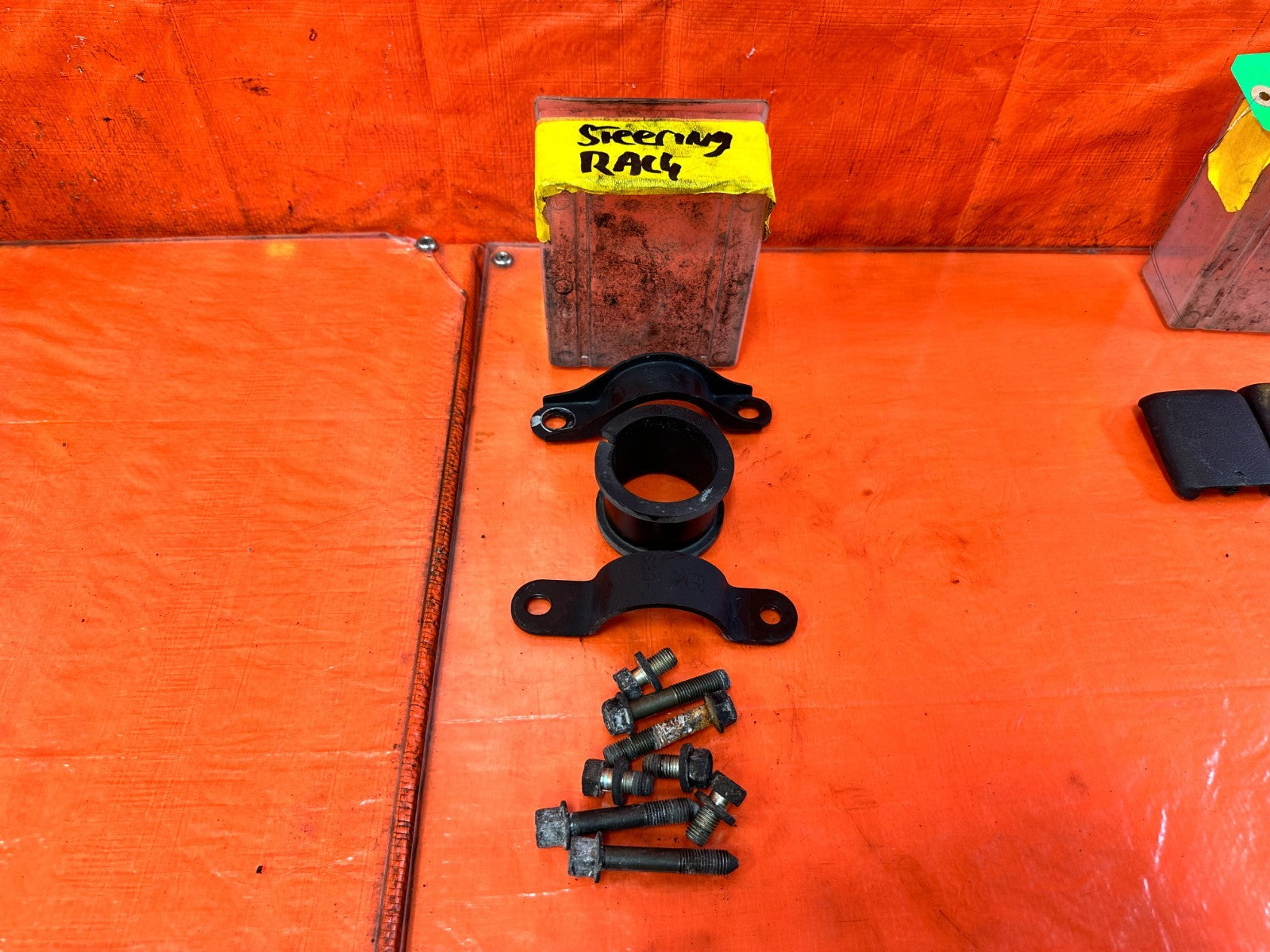 97 01 HONDA PRELUDE   POWER STEERING RACK AND BRACKET BOLTS HARDWARE   OEM #3230
