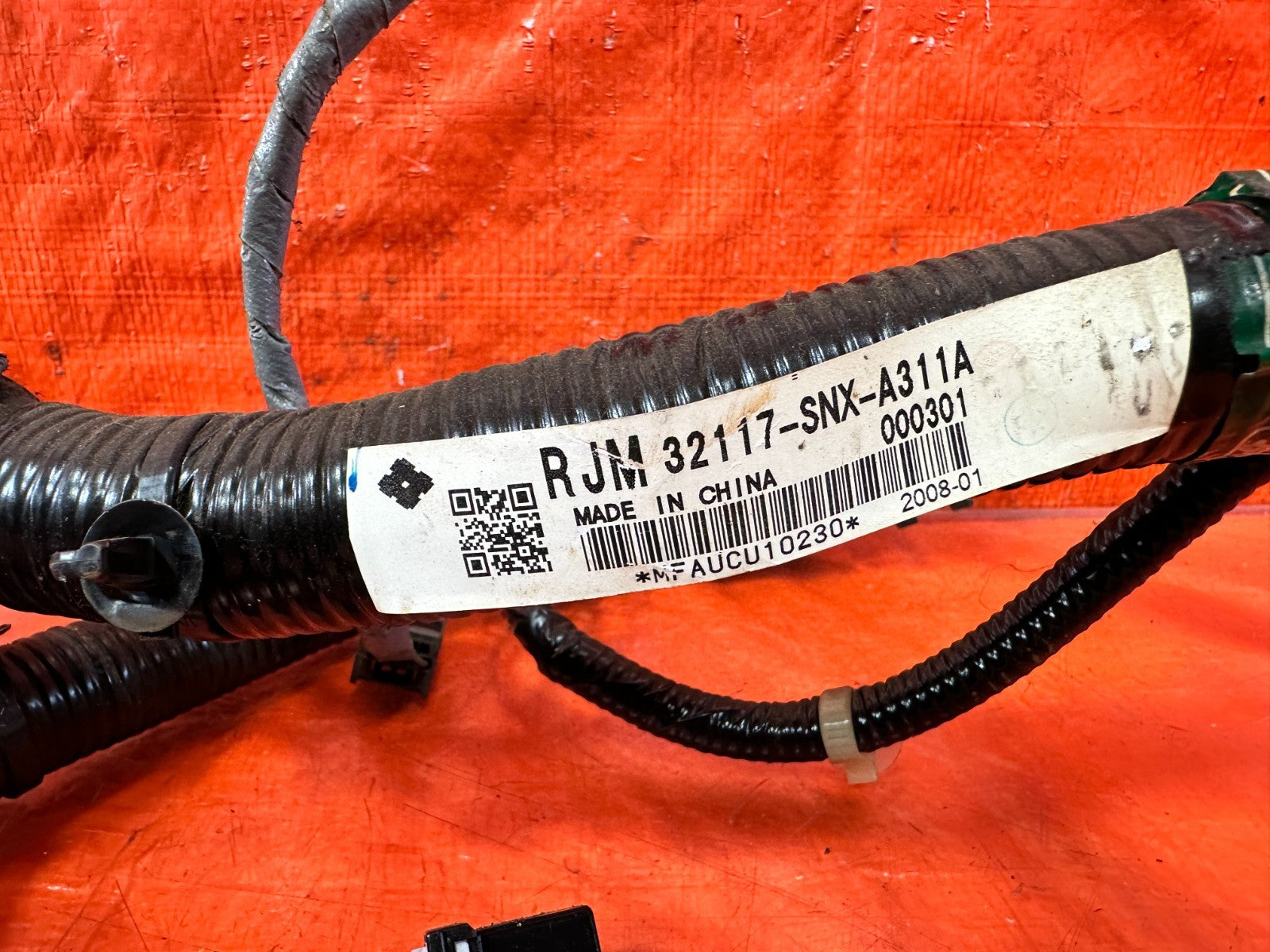2008 08 HONDA CIVIC SI SEDAN   INSTRUMENT GAUGE CLUSTER WIRING HARNESS WIRE LOOM5