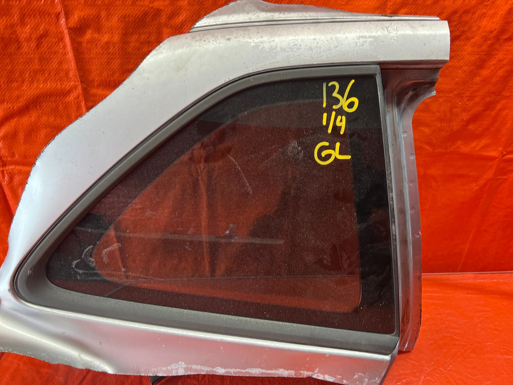 97 01 HONDA PRELUDE PASSENGER RIGHT REAR 1/4 QUARTER GLASS WINDOW OEM #1366