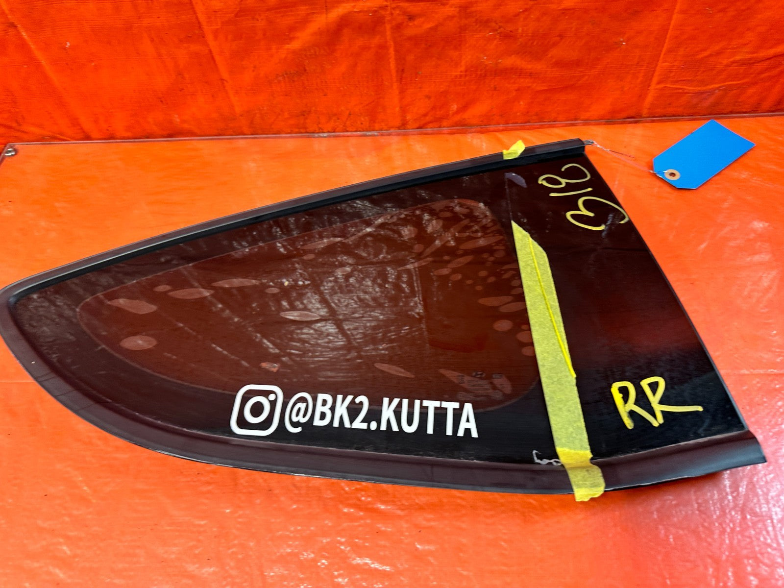 10 16 HYUNDAI GENESIS COUPE PASSENGER RIGHT REAR 1/4 QUARTER GLASS WINDOW #3186