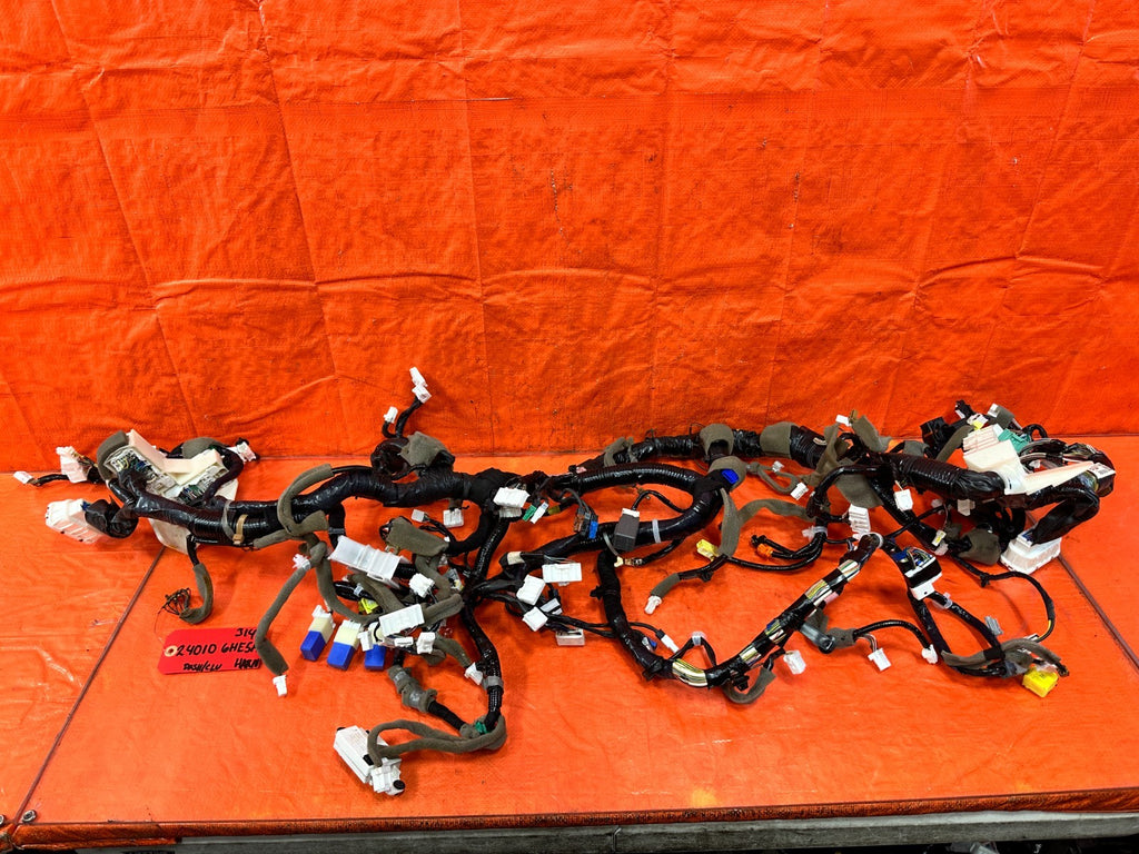 17 INFINITI Q50 RED SPORT 400 DASH BOARD CLUSTER WIRING HARNESS WIRE LOOM #3140
