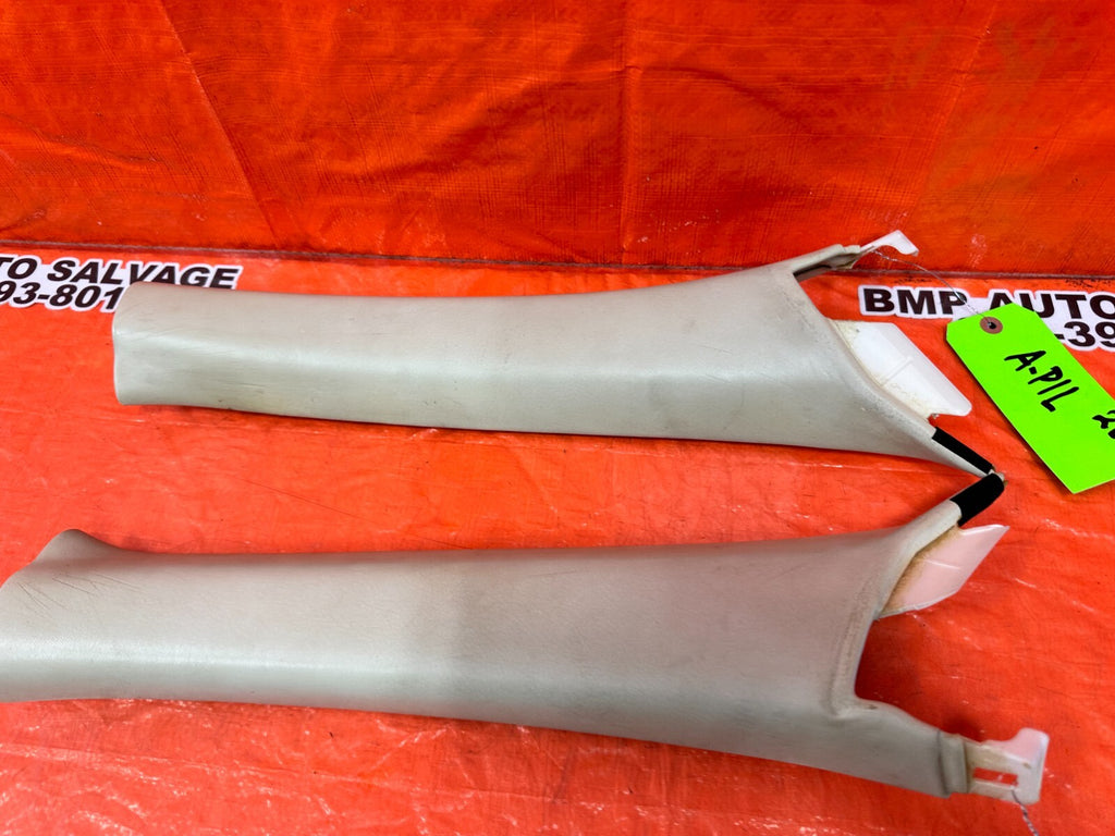 02 05 LEXUS SC430   LEFT & RIGHT A PILLARS   ECRU COLOR   OEM FACTORY #2617