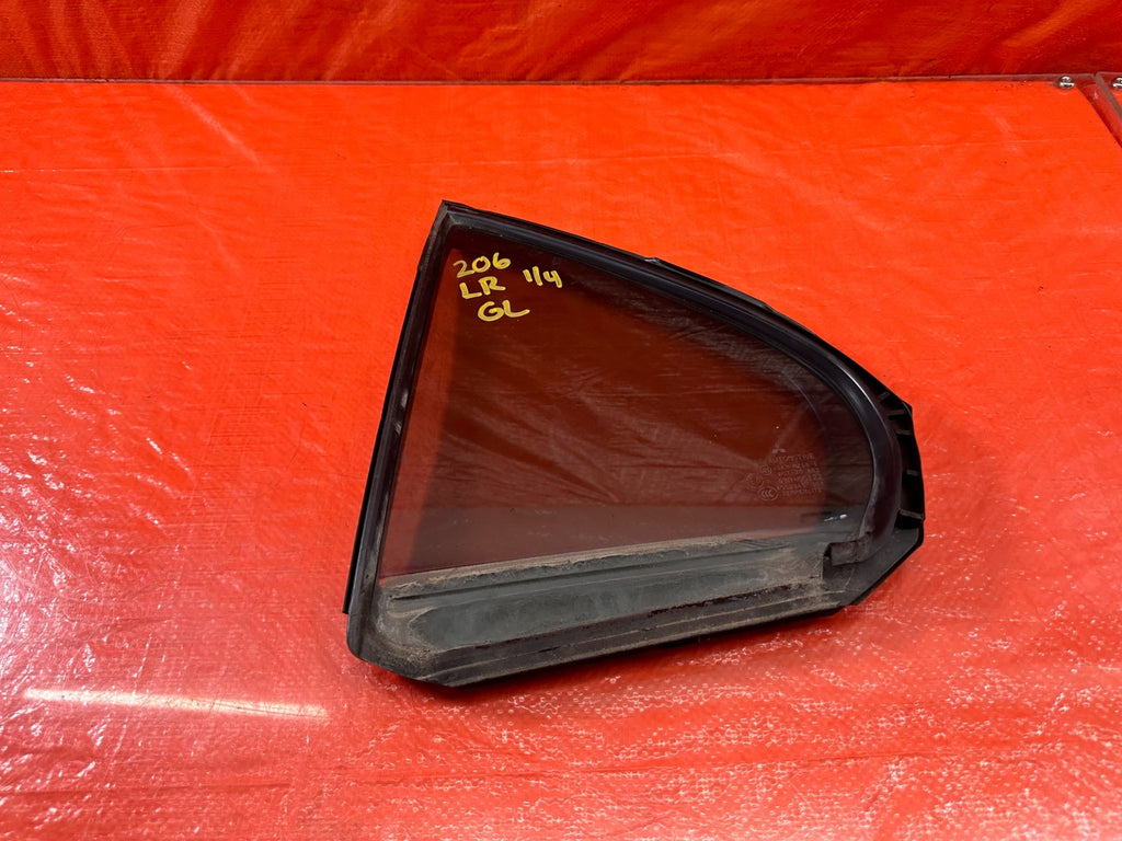08 15 LANCER EVOLUTION X EVO 10   DRIVER LEFT REAR 1/4 QUARTER GLASS WINDOW #2060