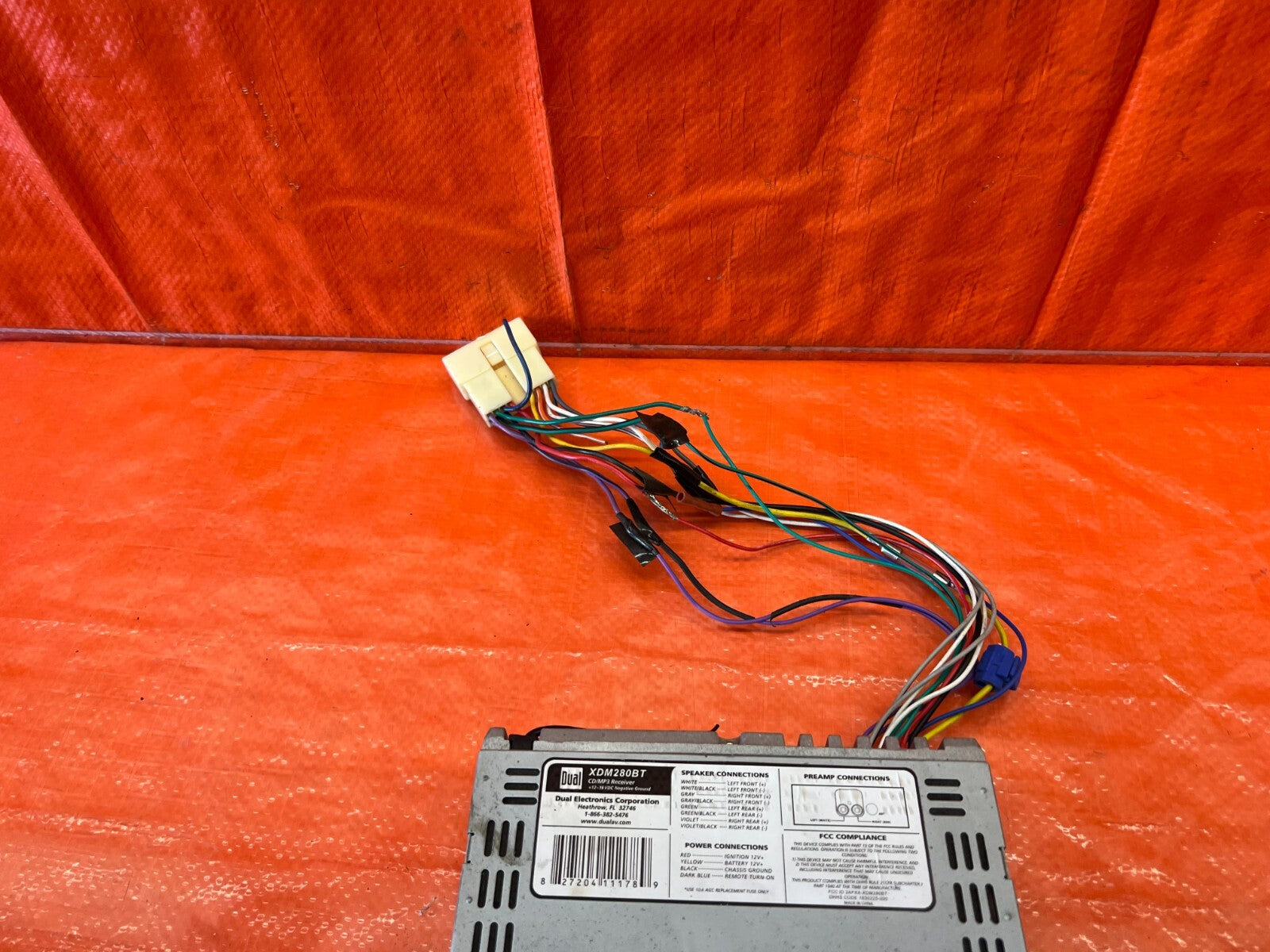 DUAL BRAND   XDM280BT MODEL   AM FM RADIO STEREO   USED   REMOVED FROM CIVIC8