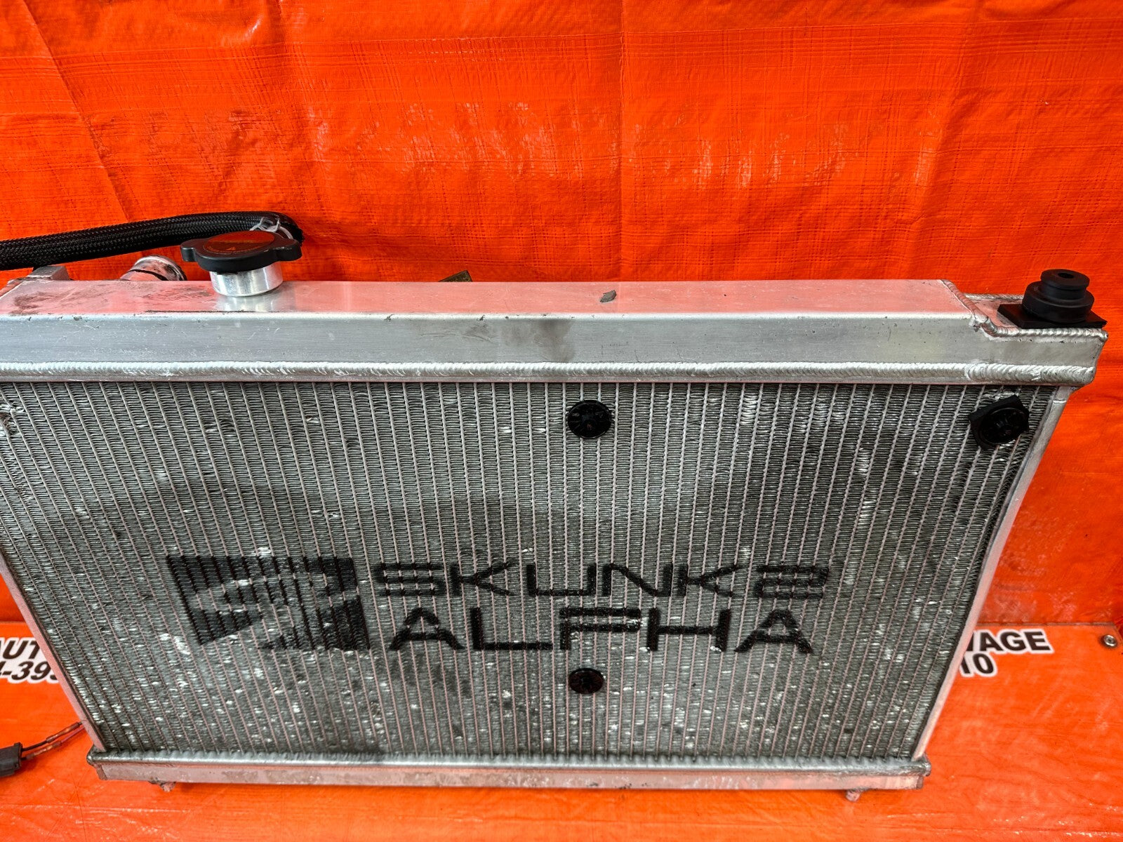 94 01 ACURA INTEGRA   SKUNK2 ALPHA RADIATOR W/ 2 SPAL SLIM FANS   #2536