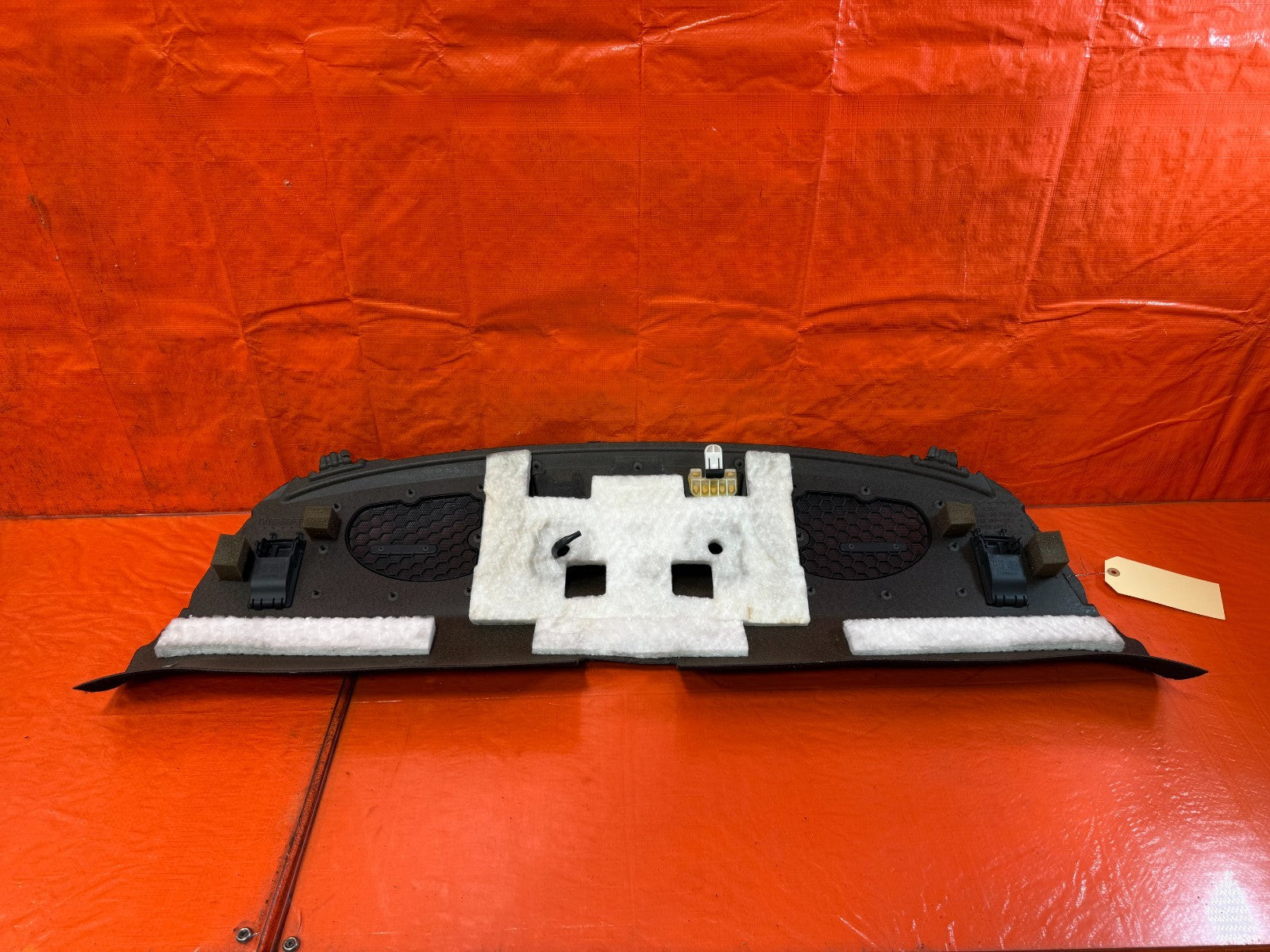 08 15 INFINITI G37 Q60 2D COUPE   REAR UPPER TRUNK TRIM / SPEAKER COVER TRAY 3288