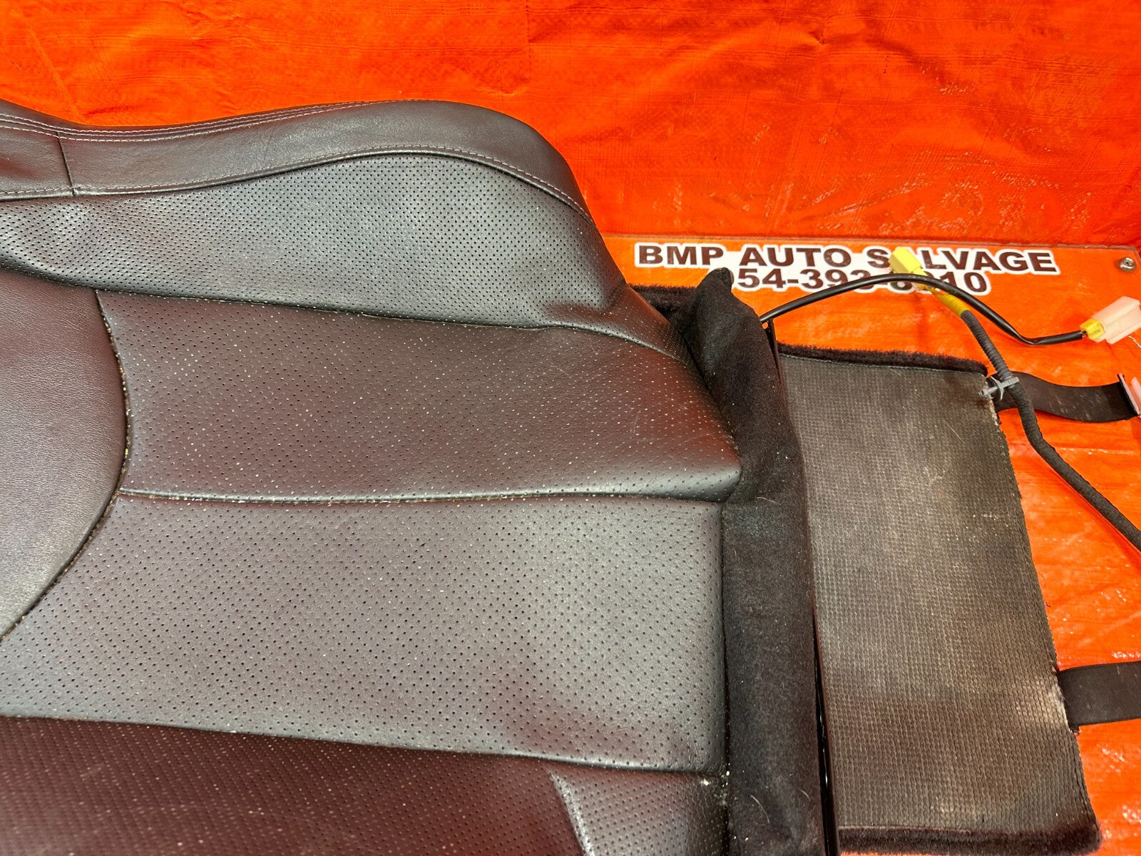 08 09 INFINITI G37 COUPE SPORT PASSENGER RIGHT FRONT UPPER SEAT LEATHER SKIN OEM7