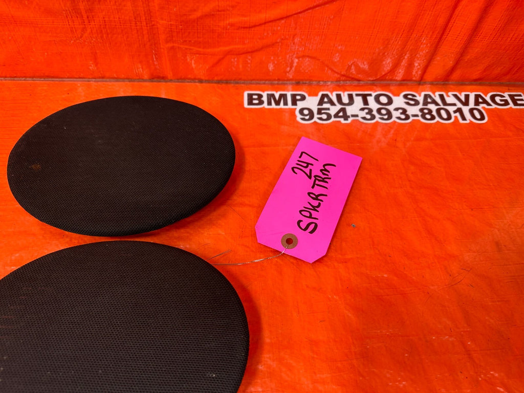 94 01 ACURA INTEGRA   2D   FRONT DOOR PANEL SPEAKER COVER LEFT / RIGHT BLACK OEM7