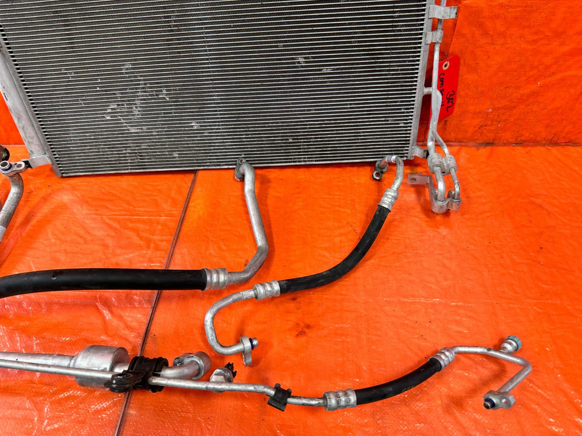 13-16 HYUNDAI GENESIS COUPE AC LINE SET LINES PIPES HOSES W/ CONDENSER OEM 3027