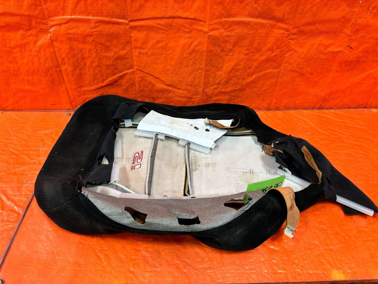 06 11 HONDA CIVIC SI RIGHT FRONT UPPER SEAT SKIN CLOTH FABRIC COVER OEM #3006