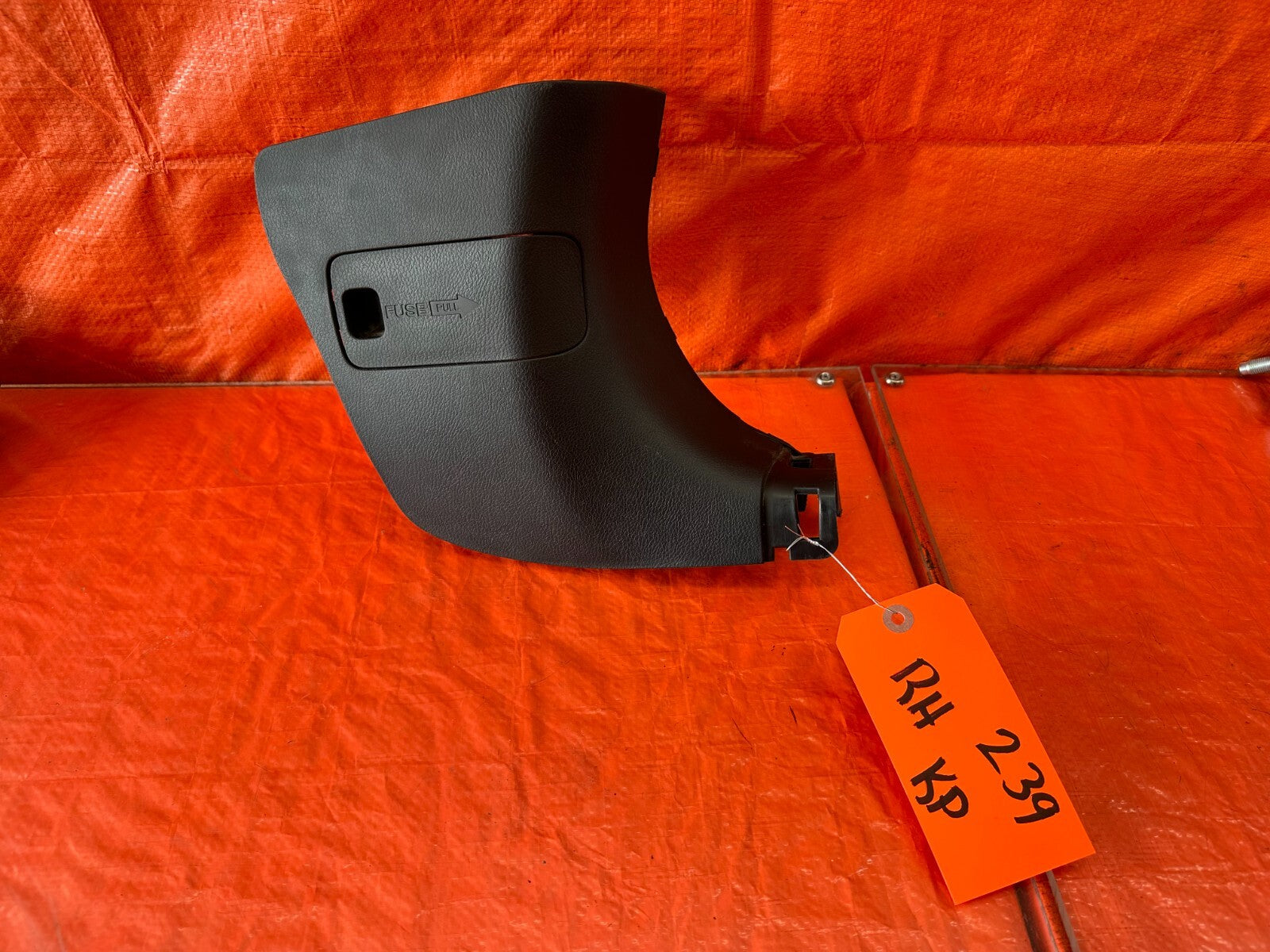 08 12 HONDA ACCORD SEDAN   KICK PANEL   PASSENGER RIGHT SIDE   BLACK   OEM #2390