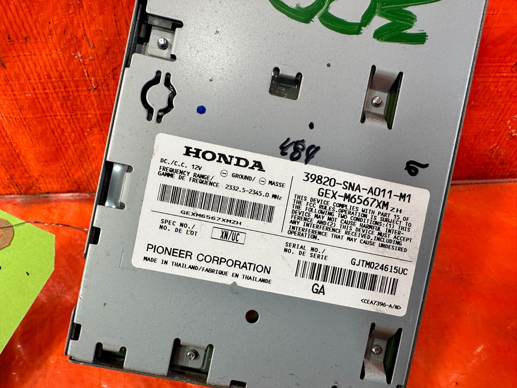 07 08 HONDA CIVIC SEDAN   SI EX HYBRID   XM SATELLITE RADIO MODULE   OEM #3002