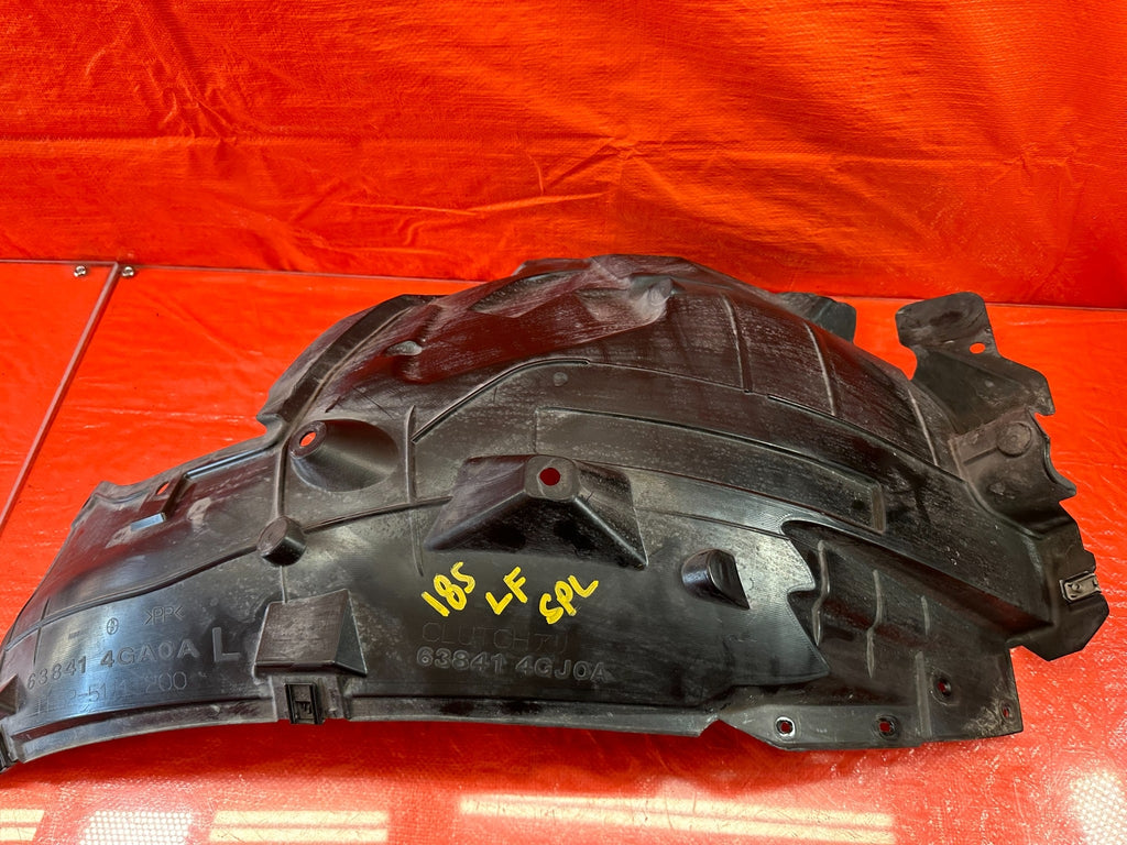 14 20 INFINITI Q50   FENDER LINER LEFT FRONT   REAR PORTION ONLY   OEM #1856