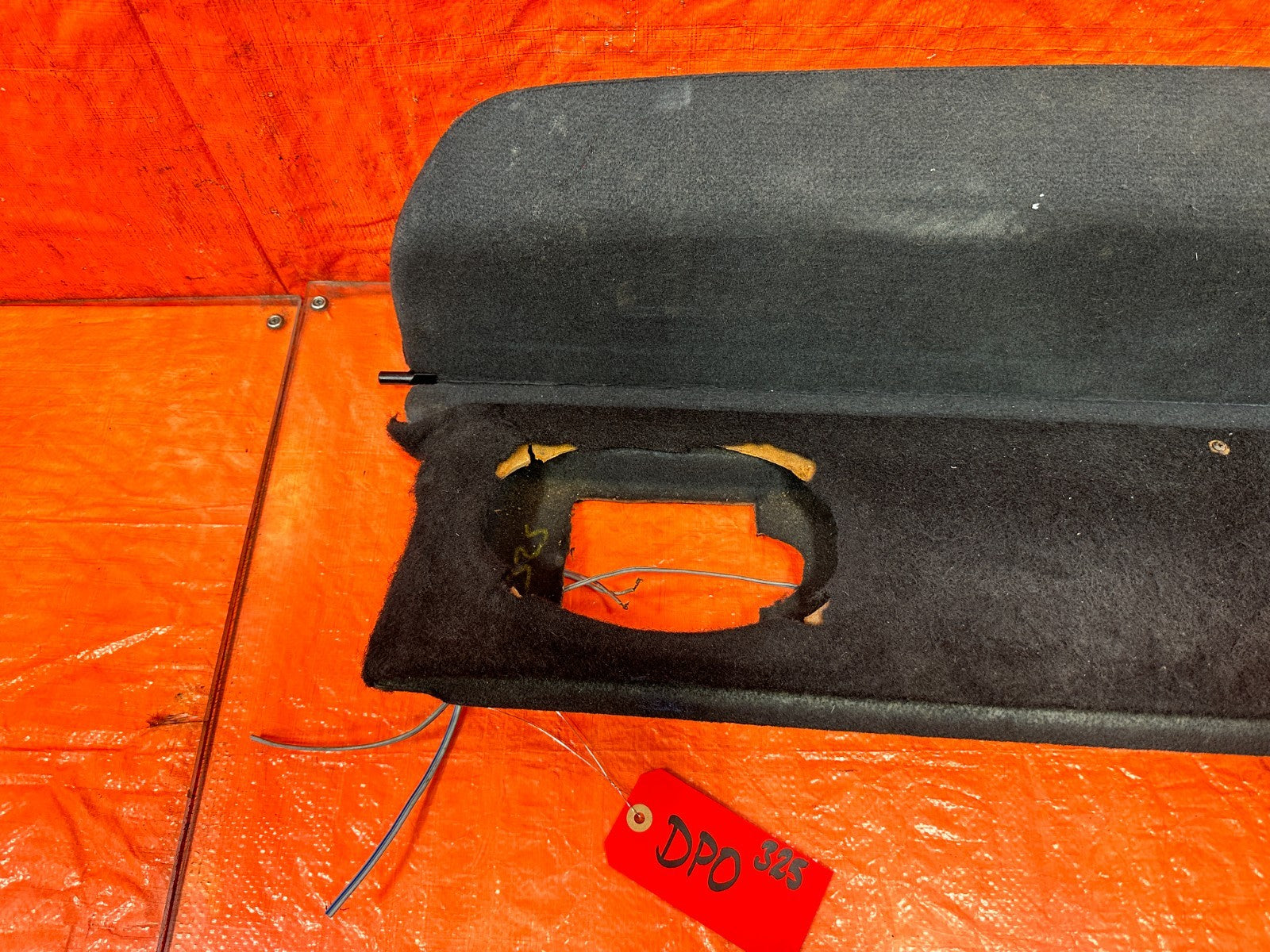 90 91 HONDA CIVIC HATCHBACK   CARGO COVER PRIVACY LID TRAY PANEL   CUT   OEM 3254