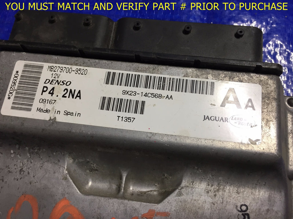 OEM 2009 JAGUAR XF ENGINE COMPUTER ECU ECM EBX MB279700 9520 9X23 14C568 AA1