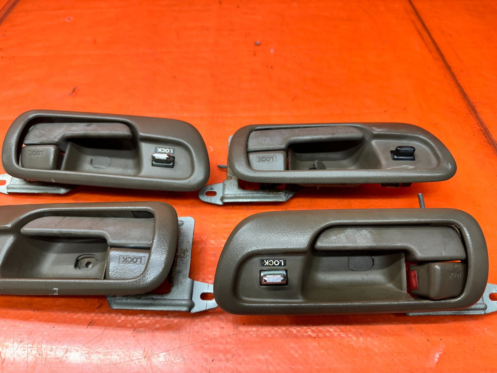 94-01 ACURA INTEGRA 4D 1.8L INSIDE INTERIOR DOOR HANDLE SET OF 4 OEM #3416