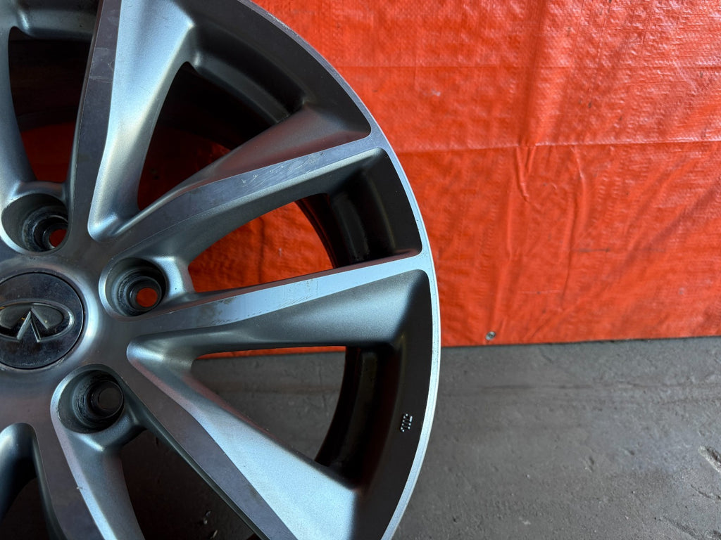 14 24 INFINITI Q50   10 SPOKE WHEEL RIM   17x7.5   +45   OEM FACTORY   #316 22