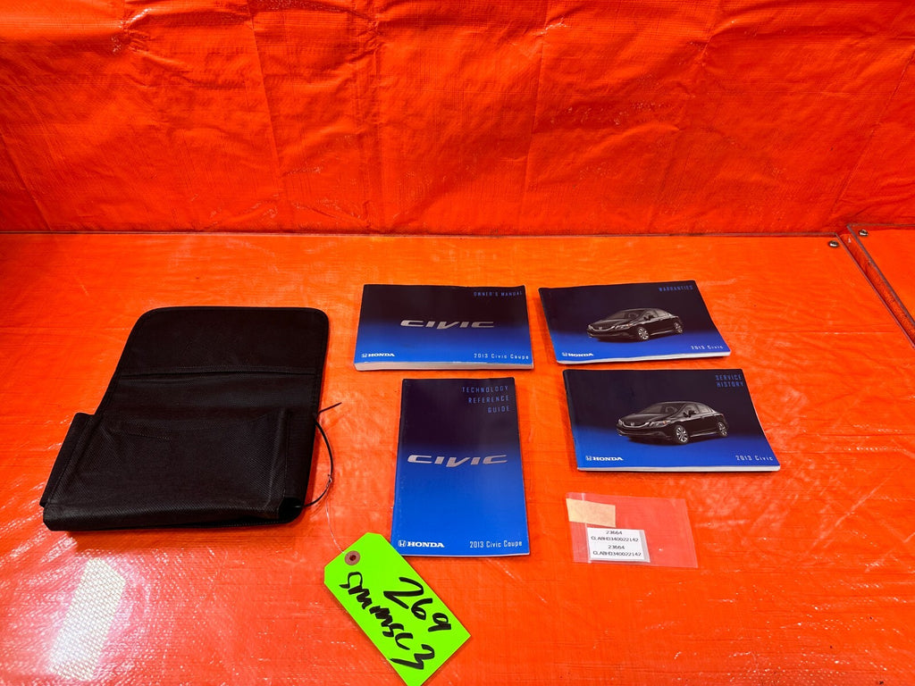 2013 13 HONDA CIVIC SI 2D COUPE   OWNERS MANUAL BOOKLET   OEM #2690
