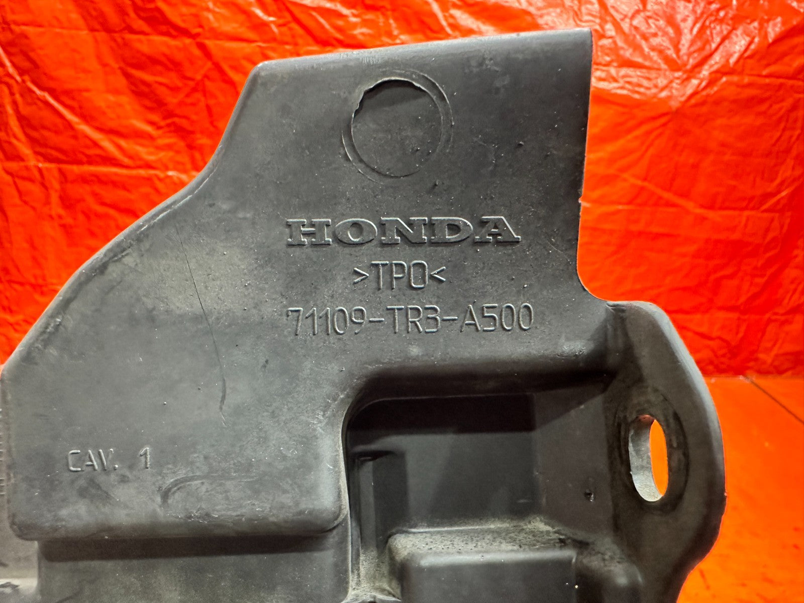 13 15 HONDA CIVIC SI 2.4L FRONT RADIATOR SPLASH SHIELD 71109 TR3 A500 OEM #3347