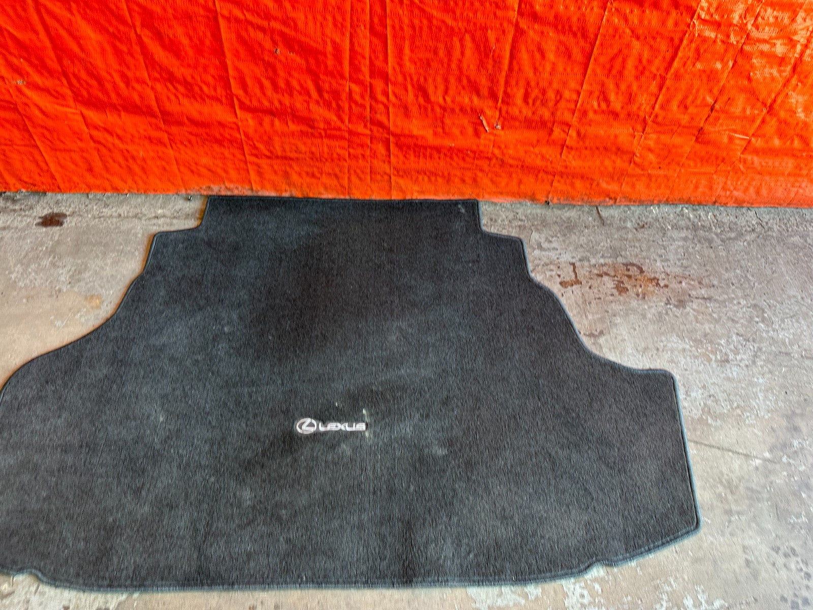 2009 09 LEXUS ES350   TRUNK CARPET RUG MAT W/ LEXUS LOGO   OEM FACTORY #2446