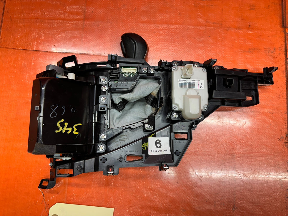 14-15 INFINITI Q50 3.7L AWD CENTER CONSOLE SHIFTER BEZEL TRIM SURROUND OEM 34513