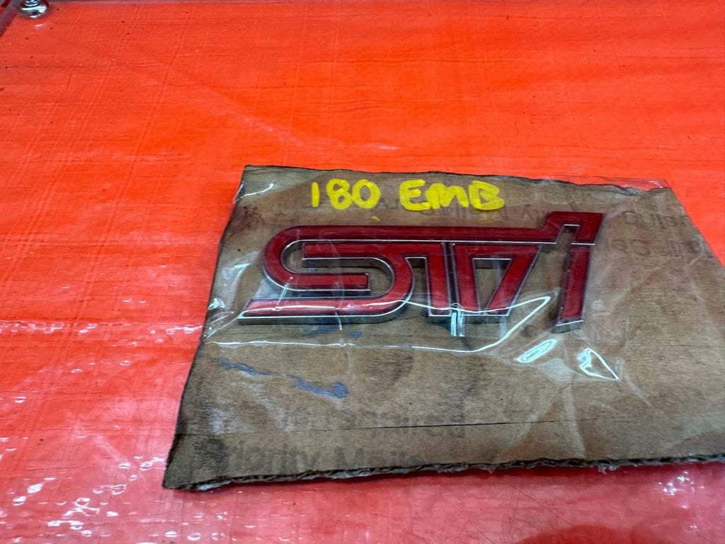 15 21 SUBARU WRX & STI   TRUNK BADGE EMBLEM INSIGNIA ORNAMENT OEM FACTORY #180 17
