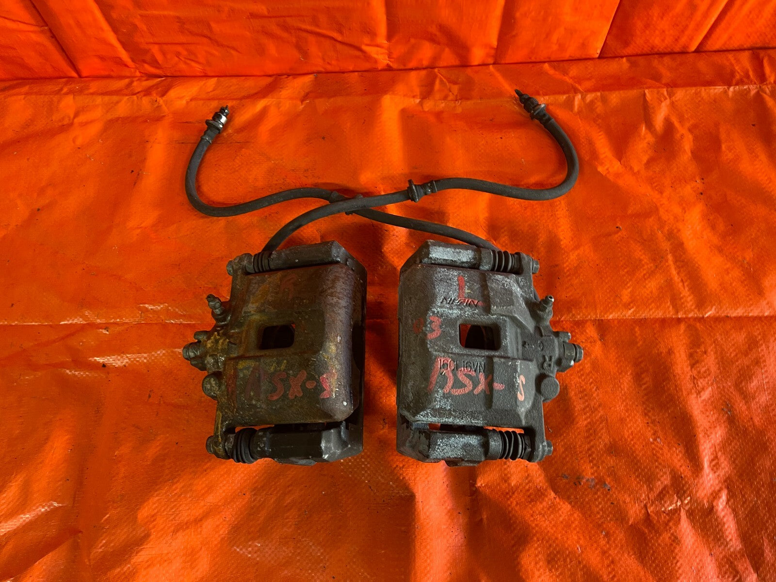 02 06 ACURA RSX TYPE S   FRONT BRAKE CALIPER SET CALIPERS LEFT AND RIGHT OEM #391