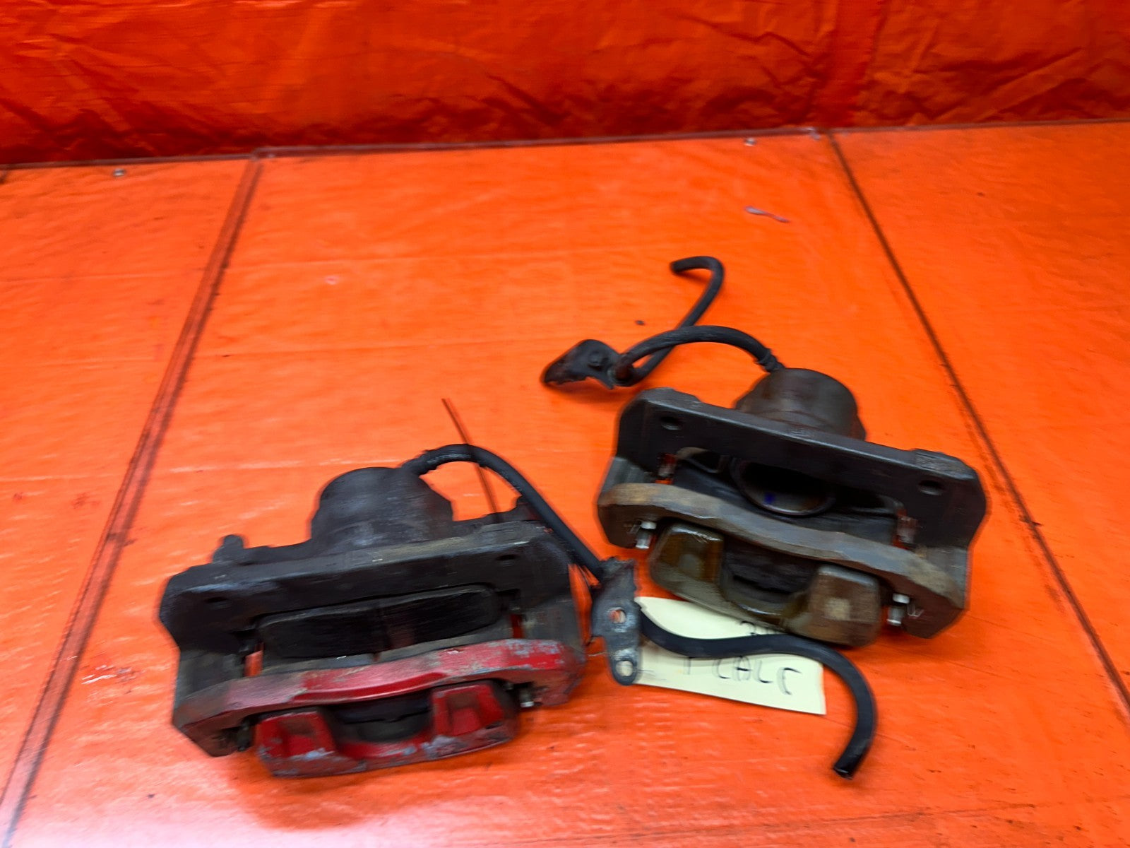 04-08 ACURA TSX 4D 2.4L K24A2 FRONT BRAKE CALIPERS BRACKETS DRIVER PASSENGER #3417