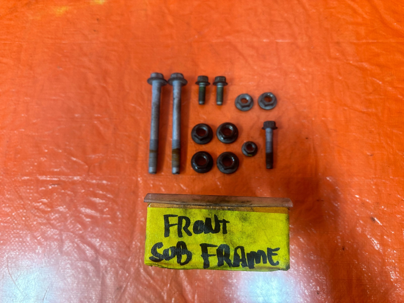 08 15 INFINITI G37 Q60   FRONT SUBFRAME CROSSMEMBER CARRIER BOLTS   OEM 3290