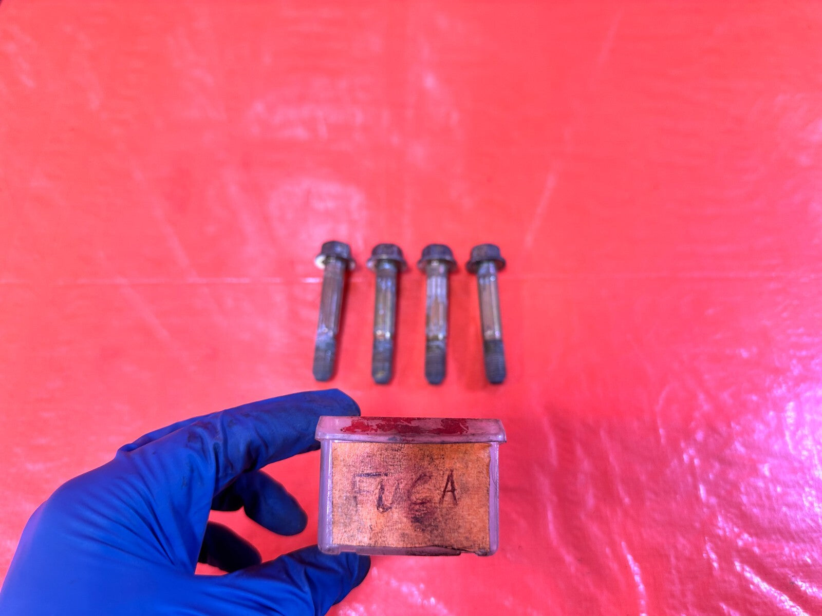 00 09 HONDA S2000   LEFT OR RIGHT FRONT UPPER CONTROL ARM BOLTS HARDWARE OEM 2901
