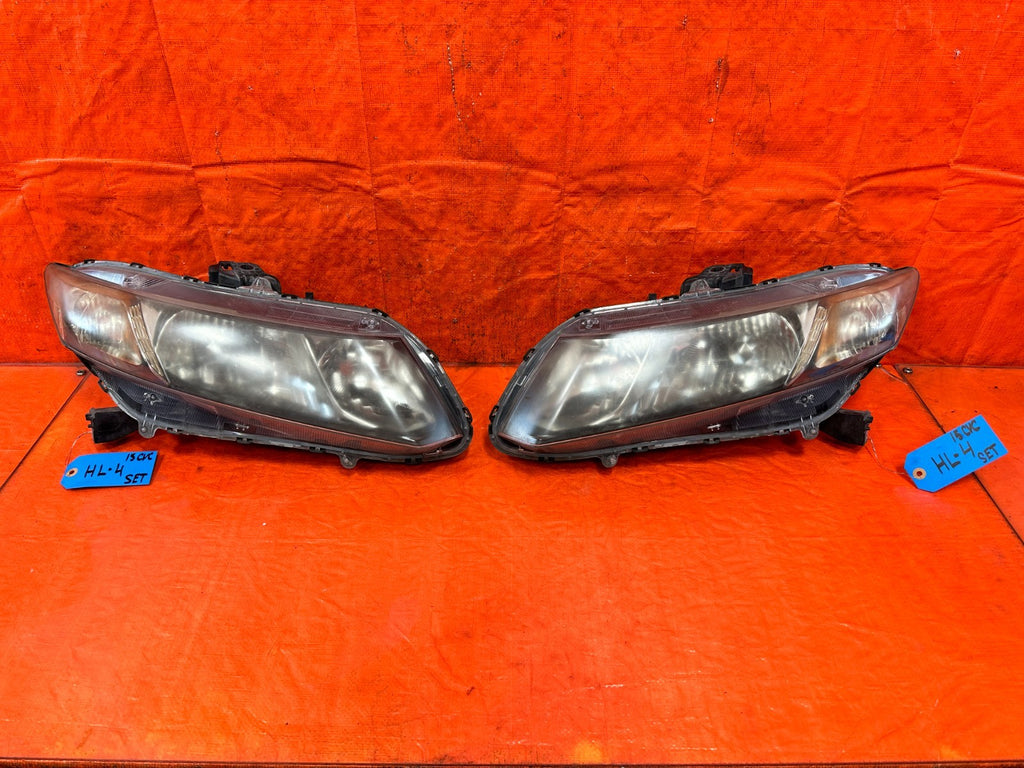 13 15 HONDA CIVIC SEDAN HEADLIGHTS HEADLAMPS   LEFT AND RIGHT HEADLIGHT SET OEM0