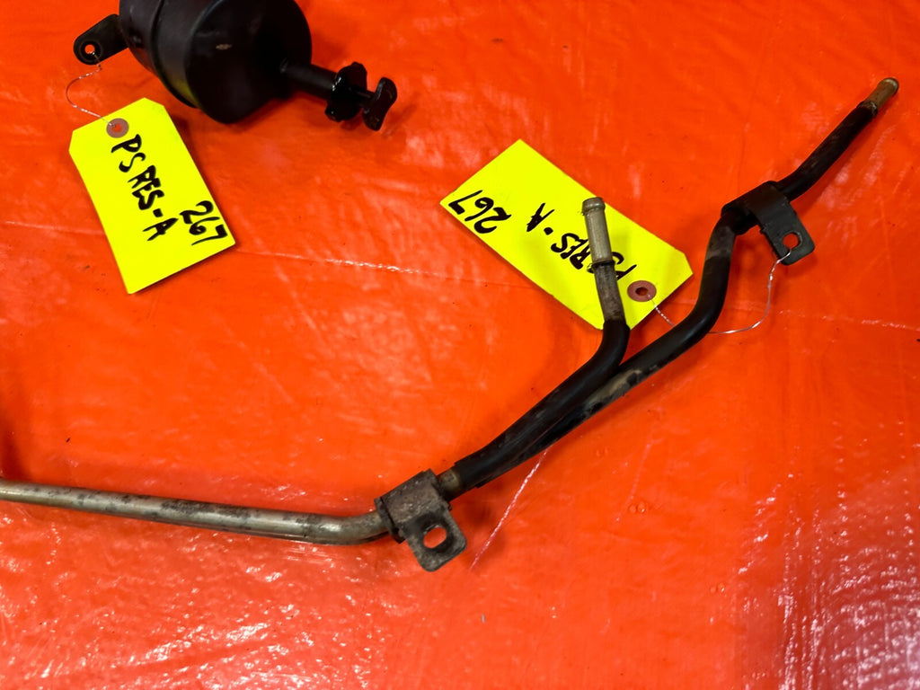 90 97 MAZDA MX 5 MIATA POWER STEERING LINE OIL COOLER TUBE & RESERVOIR TANK OEM6