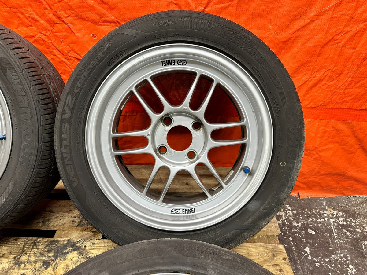 ENKEI RPF1 15x7 +41 4x100 WHEELS RIMS SET HONDA CIVIC INTEGRA MIATA CIVIC DEL SO2